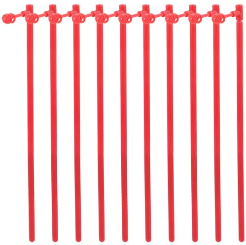 NUOBESTY 10 Ensembles Bâtons de Moulin à Vent Plastique Accessoires de Remplacement Robustes pour Fabrication de Moulins à Vent DIY Bâtons Pratiques et Durables pour Projets Artisanaux