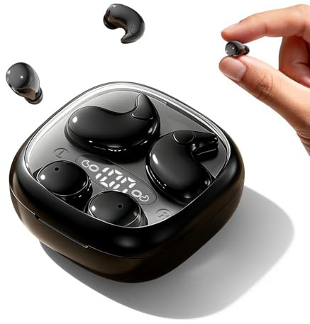 2 Paar Mini Unsichtbare Kopfhörer Kabellos Bluetooth für Kleine Ohren | Schlafkopfhörer Seitenschläfer in Ear Schlaf Sleep Headphones Earbuds Schnurlose Kopfhörer Bluetooth Earphones zum Schlafen