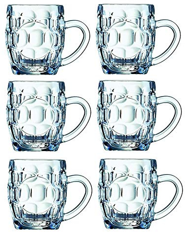 Arcoroc Britannia Dimpled Panelled Tankard Half Pint 10oz