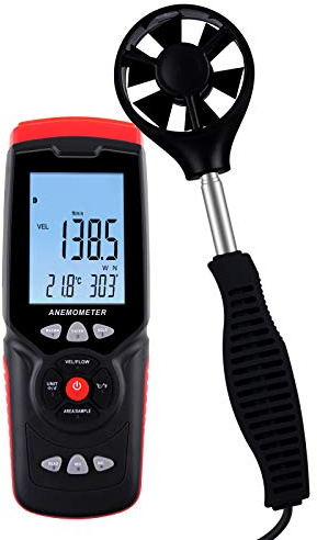 Données Enregistreur Anémomètre Air Flux Vitesse Température Humidité Mesure