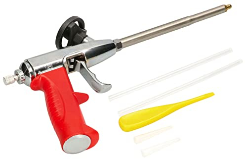 KOTARBAU® Schaumpistole für Montageschaum Edelstahl Robust Teflon Adapter