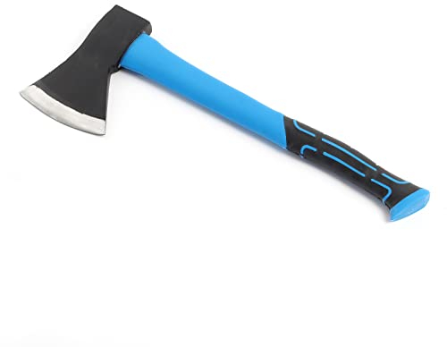 Wiltec Spaltbeil 1000 g mit 450 mm Stiel aus Fiberglas, Klinge aus Carbonstahl, Holzaxt für Brennholz, Spaltaxt Beil