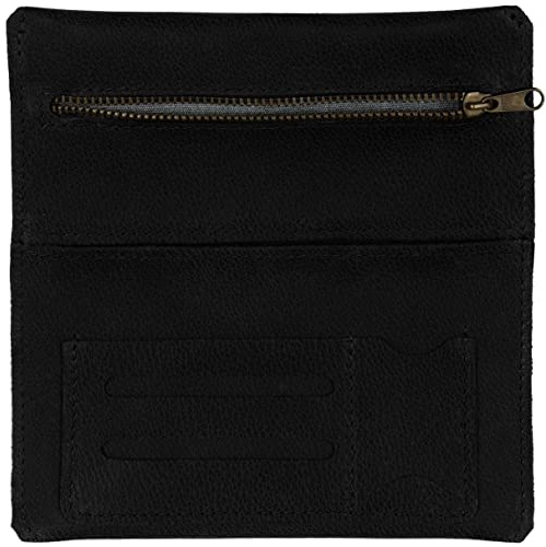 Simaru Leather Tobacco Pouch Turner Bag XXL Made in EU (Black)