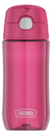 Thermos Kids Funtainer Tritan Bottle - Botella de agua para niños, fabricada en Tritán, ligera, totalmente hermética, color rosa