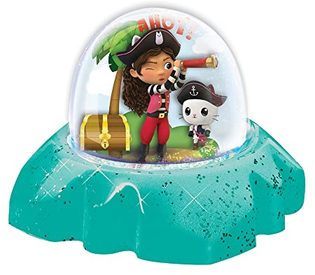 Cefa Toys - Schneekugeln Das Puppenhaus von Gabby, enthält 2 Kuppeln, 2 transparente Basen, Ton und Designs zum Basteln und Dekorieren, geeignet für Kinder ab 6 Jahren