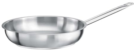 TOMGAST Padella Diametro: 32 cm Altezza: 6 cm | Acciaio inox 18/10 | Spessore parete da 1 mm a 1,2 mm | Fondo a tre strati in alluminio e acciaio | Induzione