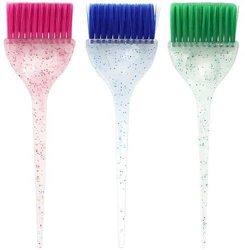 Kootinn 3-Piece Hairdressing Suite: Precision Applicator Brushes for Hair Dye & Styling - Salon-Quality Tools for Home and Professional Use