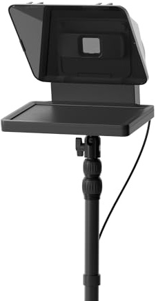 Elgato Prompter Pole Mount - Teleprompter prémium + abrazadera de mesa extensible (máx. 125 cm), Compatible con cámara de fotos, webcam y smartphone, streaming y videollamadas, Mac/PC