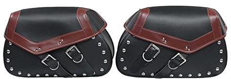 Gepäckträger-Modifikationsteile Motorrad Satteltaschen Seitenaufbewahrung Gepäck Werkzeugtasche Satteltasche Werkzeugset Für Harley (Color : Black)