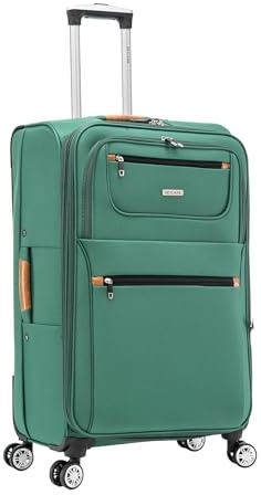 Large Suitcase 29 Super Lightweight Luggage 20% Expandable 4 Wheels Spinner Soft Shell Check in Luggage for 23kg