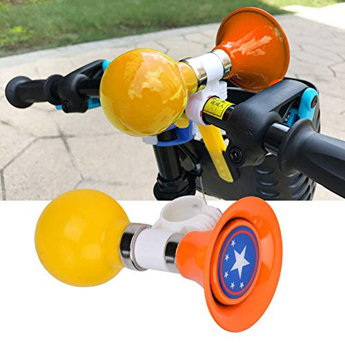 Orange Laute -Fahrradhupe aus Metall und Gummi | Kinderfahrrad-Warnglocke | Geeignetes Fahrradzubehör für Jungen und Mädchen (ORANGE)
