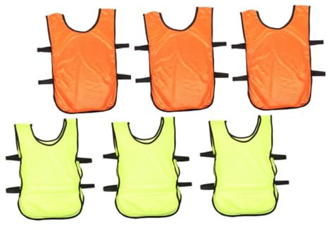 BESPORTBLE 6stücke Fußball Trainingswesten Aus Polyester Für Fußballtraining Basketballtraining Und Verschiedene Sportaktivitäten Leicht Und Strapazierfähig