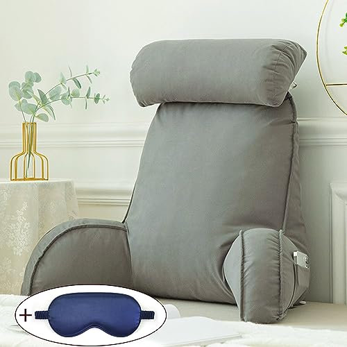Bequemes Lesekissen mit Lenden- und Rückenstütze, Erwachsenen-Rückenlehne, Lounge-Kissen mit abnehmbarem Bezug, Nacken- und Armstütze, ideal zum Sitzen, Lesen oder Spielen