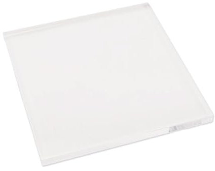 DIYEAH Acryl Stempelblock Transparent Quadratisch Mit Komfortgriff Für Bastelstempel Karten Scrapbooking Und Stempeln Vielseitig Sicher Und Leicht Zu Reinigen