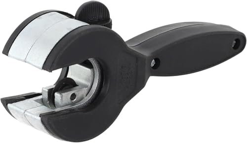 Ratschen-Rohrschneider 6–23 mm,Rohrschneider mit Ratsche, für Edelstahl, Kupfer, Aluminium,Einhandbedienung Kunststoff Rohrabschneider PVC Rohrschneider