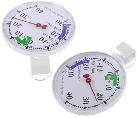 Alipis 2pièces Thermomètre Réfrigérateur Et Congélateur Précision Affichage Pour Supermarchés Et Cuisines à