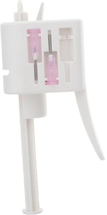 Veemoon 1 Ensemble à colle distributeur de colle buse de distribution de machine à r kit d'outils de distribution outils de mélange et de Plastique blanche