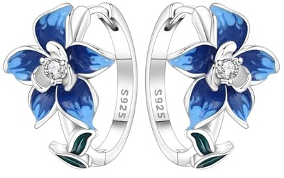 MISEFF Sterling Silber Ohrringe für Damen Hypoallergen, 925er Silber Creolen, minimalistische Ohrringe für den Alltag für Damen
