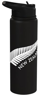 New Zealand Fern Proud Kiwi NZ New Zealander Stainless Steel Insulated Water Bottle