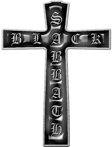 Black Sabbath METALL PIN # 4 CROSS LOGO ANSTECKER BADGE BUTTON