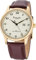 Eichmüller Herrenuhr Edelstahl 42 mm (goldfarben-Weiss-braun)