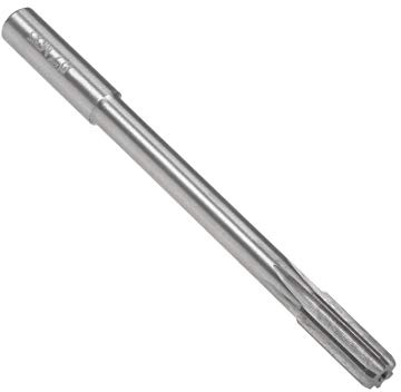 sourcing map 7mm Chucking Reamer, HSS Cobalt M35 Lathe Machine Reamer D4 6 Straight Flutes, Round Shank Milling Cutting Tool, for Stainless Steel Alloy Copper Metal