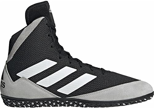 Adidas Mat Wizard 5 Wrestling Shoes (Black/Grey/White, 9)