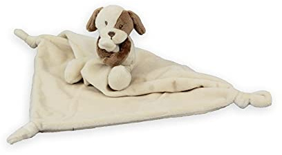 Inware Schuffeltuch Hund braun 25 x 25 cm Schmusetuch