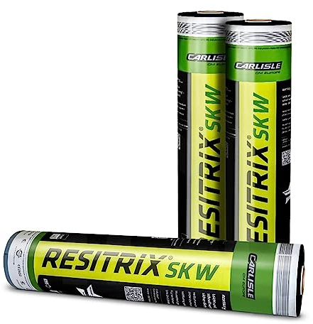 Resitrix SK W Full Bond - selbstklebende und wurzelfeste EPDM Dichtungsbahn für Flachdach-, Garagen- und Gründachabdichtungen (1000mm Breite)
