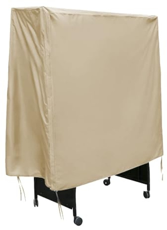 Cubierta De Mesa De Ping Pong Para Mesas Plegables Y Planas, Cubierta De Polvo De Mesa De Ping Pong 190 Tafetán De Poliéster Recubierto De Plata Patio Cubierta De Azulejo De Mesa Impermeable Con Crema