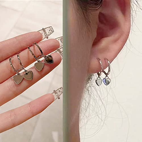 TseenYi Hjärta örhängen mini hjärta örhängen boho örhängen hjärta örhängen mini hjärta örhängen hänge smycken för kvinnor och flickor
