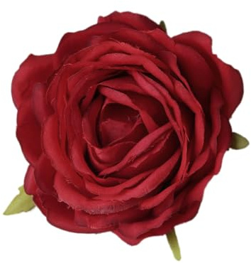 Whakano 10 Stück Künstliche Rosen Blüten-Köpfe,Deko Blumen Kunstblumen Rosenköpfe,Durchmesser 9 cm,Künstliche Blumen Rosen Blumenköpfe,für Valentinstag,Muttertag,Hochzeit,Party,Home Deko,Rot