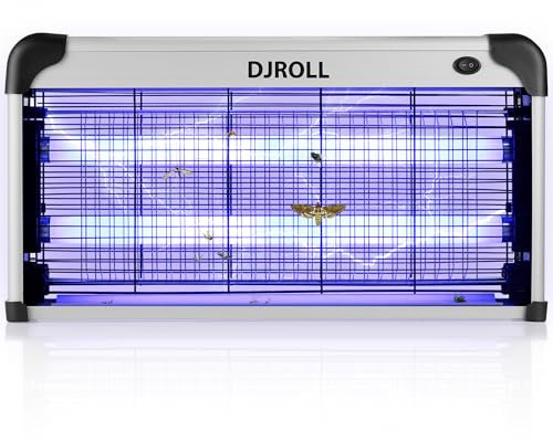 DJROLL Zanzariera Elettrica Lampada Antizanzare da Interno 30W Anti Trappola Zanzare Elettrica Anti Insetti per Casa Ufficio Patio Cucina