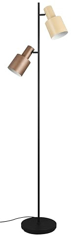 Trio Leuchten Lámpara de Pie AGUDO 419400217, Negro Metal Mate, excl. 3x E27