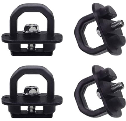 Saiyana per Ancoraggio Stabile del Carico Set Morsetti Fissaggio per Fune in Alluminio per Carico per Pianale Camion Uso Generale per Camioncini