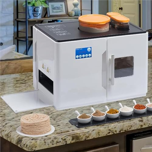 Roti Maker Fully Automatic Chapati Making Machine,Tortilla Press,Automatic Roti Makering,Fully Automatic Roti Maker,Roti Maker Machine,Electric Chapati Tortilla Pancake Flatbreads Pita Making Machine