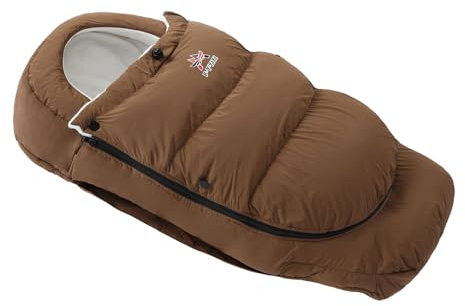 Kinderwagen-Schlafsack, doppellagig, dick, warm, winddicht, universal, Baby-Schlafsack (dunkles Khaki, 46 x 88 cm)