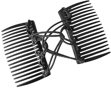 Schwarze verstellbare magische Haarspange, dehnbarer Doppelkamm-Haarspange, keine Falten, Haarnadeln, Kämme für Damen, Haarstyling-Zubehör, Styling-Werkzeuge