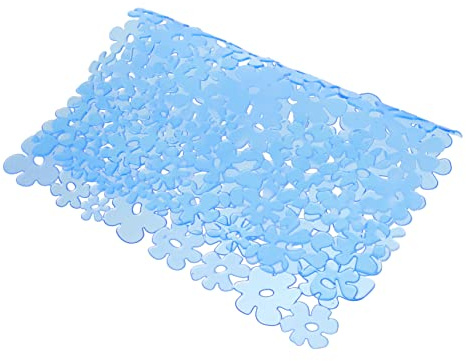 YOSADIER Tappetino Scolapiatti Antiscivolo in Pvc Per Lavello Cucina Drenante e Facile Da Design Moderno Adatto Per Piani e Ristoranti Colore Blu
