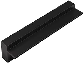 Lama di scarico a cascata in acciaio inossidabile 304 | Discesa a strapiombo ad ampio angolo for piscine e laghetti da giardino | Bordo for fontana da esterno resistente alla corrosione(Black,120cm/47