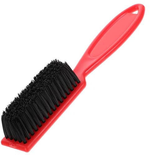 Gatuida Cepillo para Bigote Diseño Rojo Cómodo Cerdas de Nylon y Mango Abs Adecuado para Peinado y Limpieza para Hombres para Uso en Casa y Salón