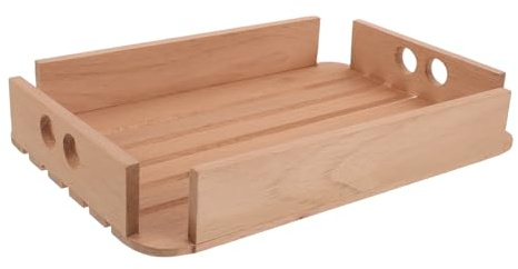 DINHEAROM Humidor-Tablett aus spanischem Zedernholz, offener Schubladenorganizer zur Zigarrenaufbewahrung, braunes Zedernholzregal zur Feuchtigkeitsregulierung für die Zigarrenpflege zu Hause und in