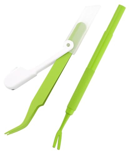 Kit estrattore di zecche in metallo antiruggine - Pinza per toelettatura