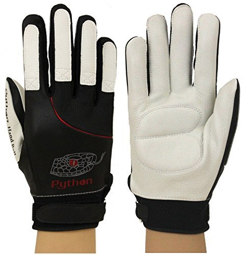 Python Deluxe handbollshandske (par) (vadderad) (med rem) (medium)