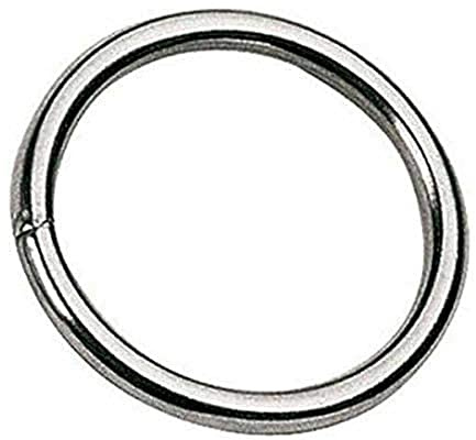 Best divers Ring Edelstahl Ø50 mm (Ecoack 2 Stück), Unisex Erwachsene, Grau,