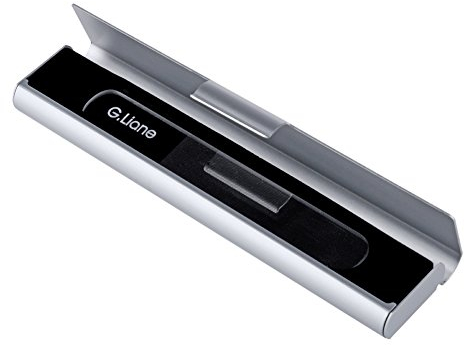 G.Liane Nagel Buffer Polierfeile Nano Glas Nagel Polierer Aluminium Etui-Maniküre&Pediküre Für Natürliche Nägel Ohne Nagellack – Nagelpflege Für Frauen Männer Kinde (Clear)