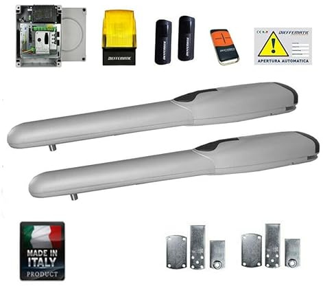 KIT APRI CANCELLO AUTOMAZIONE A BATTENTE PISTONI 24V BRACCI ELETTRICI INTENSIVO