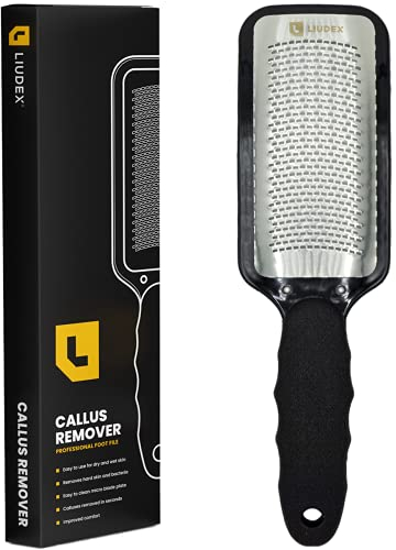 LIUDEX Foot Rasp File and Callus Remover Heel Scraper and Callus Dead Skin Remover for Feet; Callus Shaver and Foot Filer for Dead Skin; High Grade Pedicure Tool for First Rate Foot Care