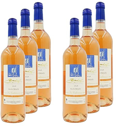 Lot 6x Vin rosé Bandol - Bouteille 750ml
