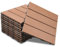 Ansobea WPC Terrassenfliesen Fliesen, 30x30 Holzfliesen 55er Set für 5m²,Balkonfliesen in Holzoptik,Balkon Bodenbelag mit Klicksystem,Terrassendielen Wasserfest für Balkon & Terrasse(Braun)
